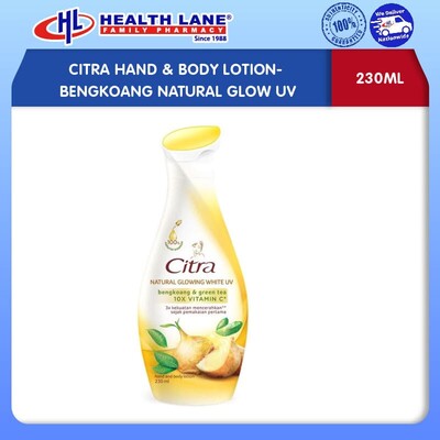 CITRA HAND & BODY LOSYEN 210ML- BENGKOANG NATURAL GLOW UV